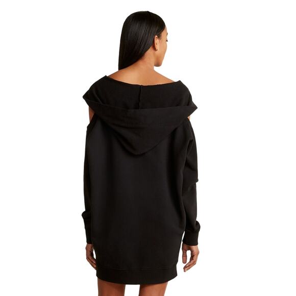 Faith Connexion Open Shoulder Spider Man Hoodie Dress Sweatshirt Size Small New - Picture 3 of 13